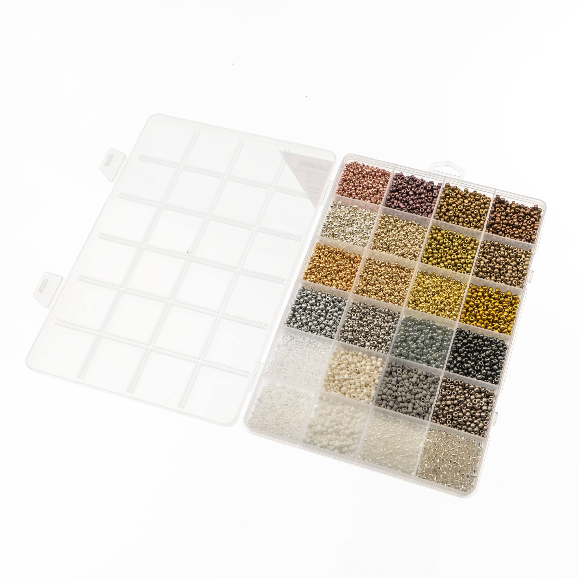 8/0 Neutral & Metallic Glass Seed Beads, 10.5oz. by Bead Landing™